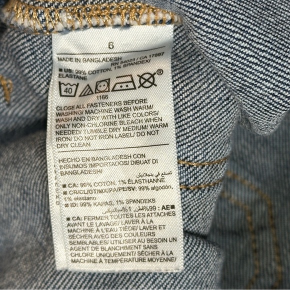 Old Navy High-Waisted OG Loose Utility Jeans Seamed Front Size 6 - Picture 9 of 9